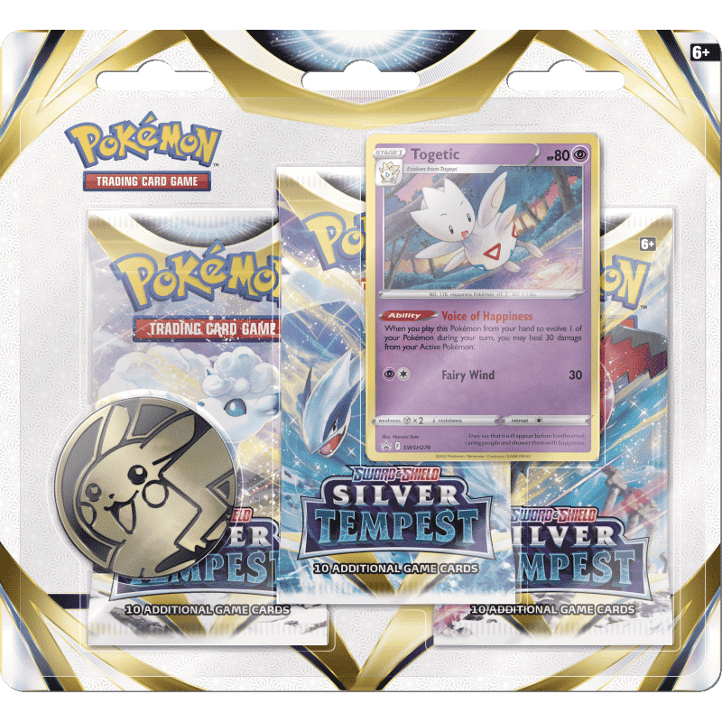 Pokemon TCG: Silver Tempest - 3-Pack Blister - Togetic