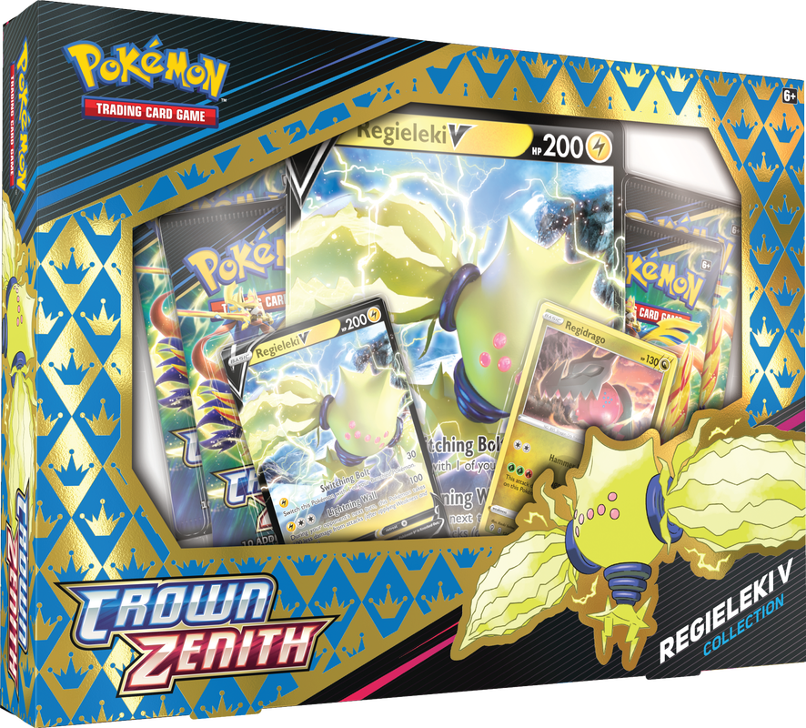 Pokemon TCG: Crown Zenith - V Box - Regieleki