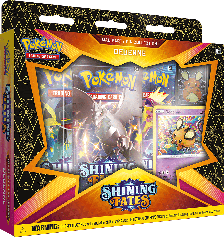 Pokemon TCG: Shining Fates - Mad Party Pin Collections - Dedenne