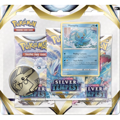 Pokemon TCG: Silver Tempest - 3-Pack Blister - Manaphy
