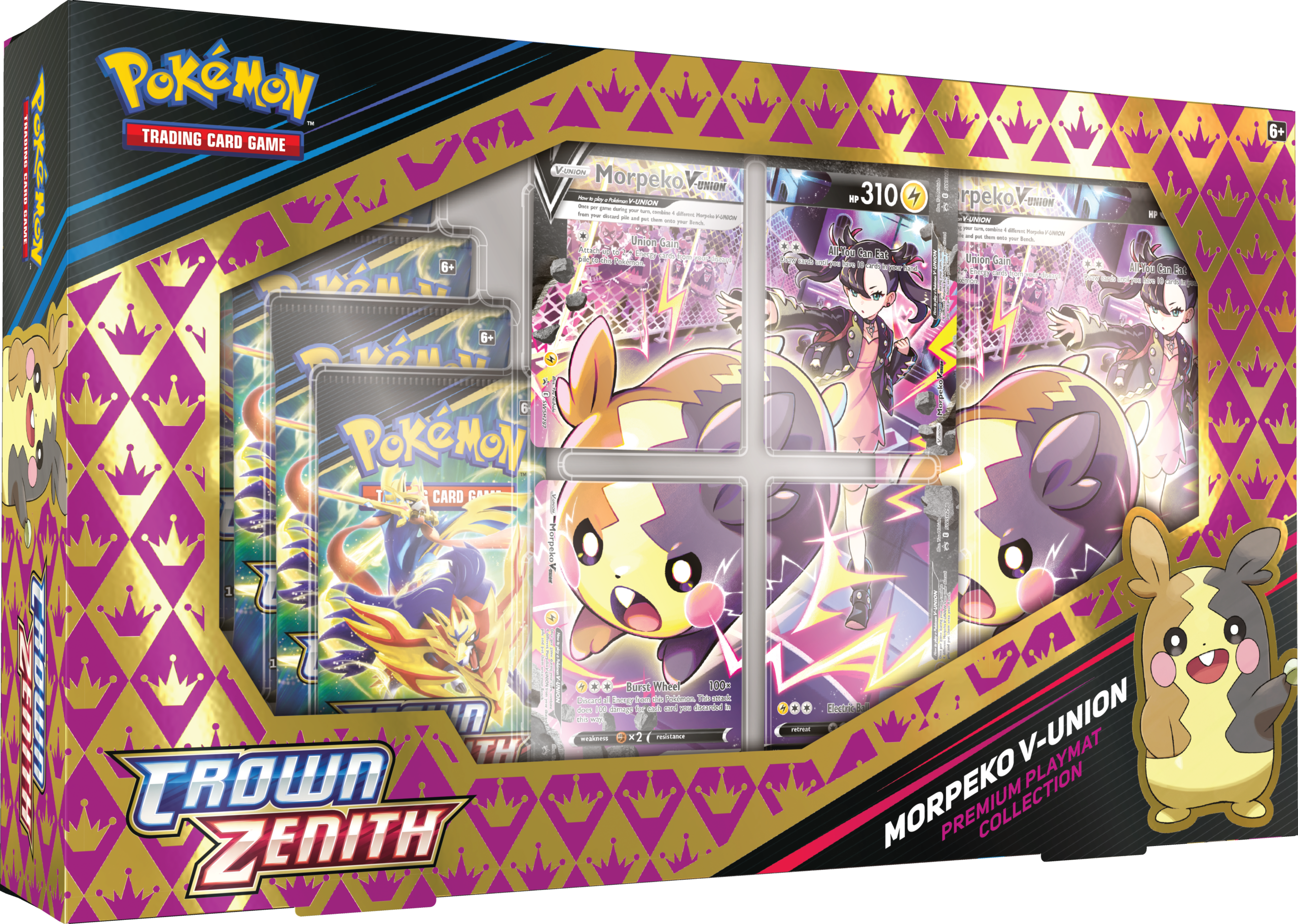 Pokemon TCG: Crown Zenith Morpeko V-Union Premium Playmat Collection