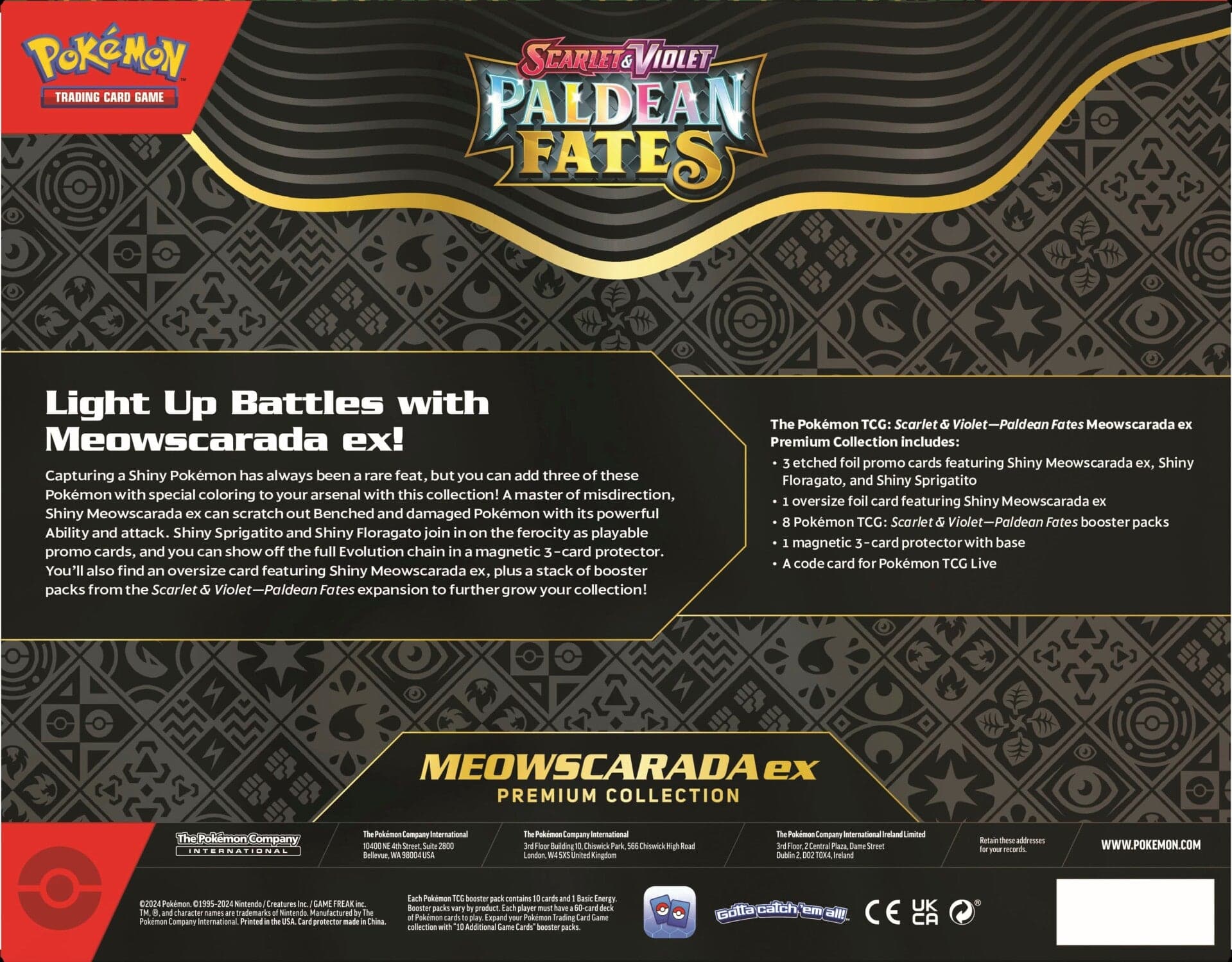 Pokemon TCG: Paldean Fates - Premium Collection Box - Meowscarada ex