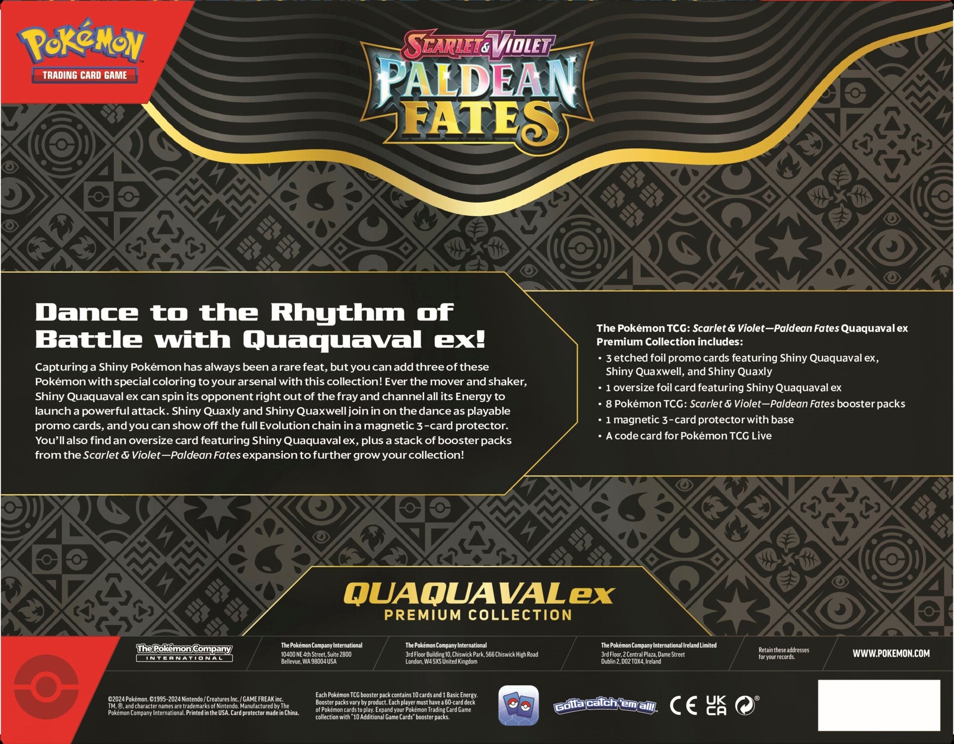 Paldean Fates - Premium Collection Box - Quaquaval ex
