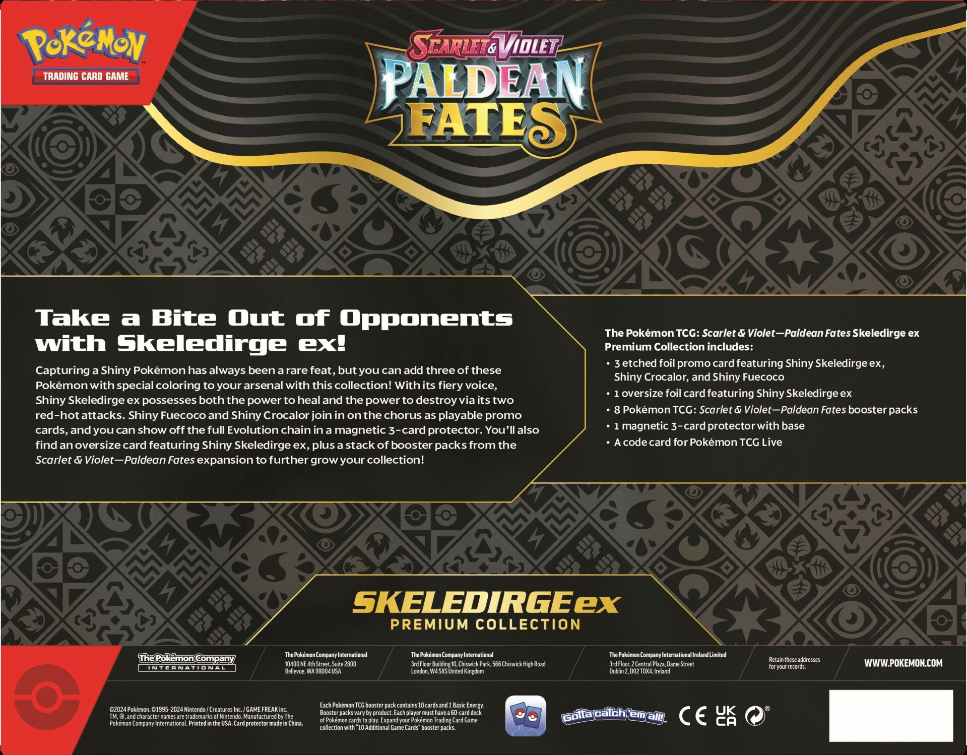Paldean Fates - Premium Collection Box - Skeledirge ex