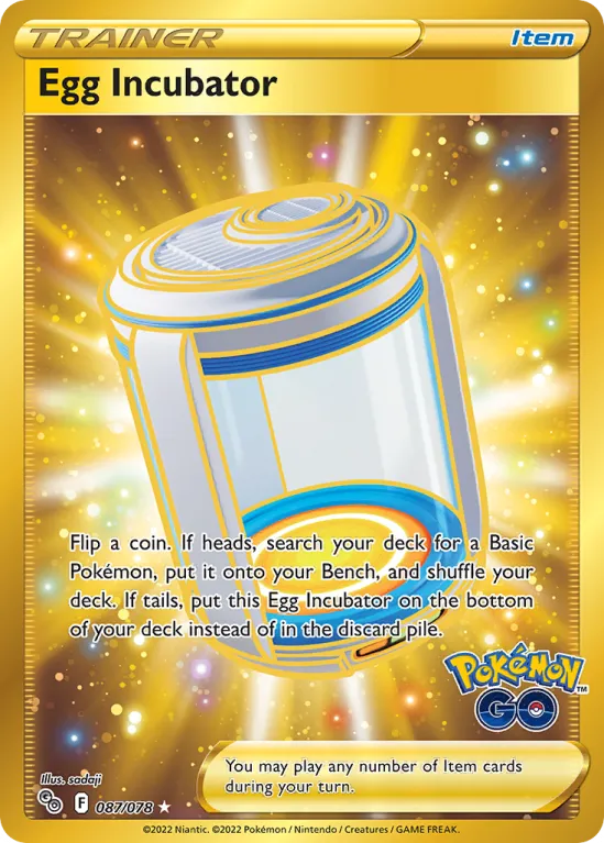 Pokémon GO - 087/078 - Egg Incubator (złota)